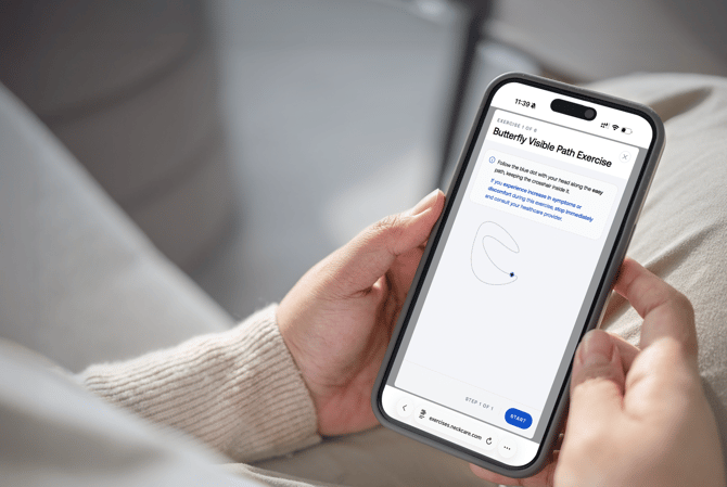 Butterfly Visible Path Ex  Mobile| NeckCare Home.