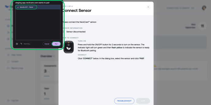 Connecting the sensor on Mac